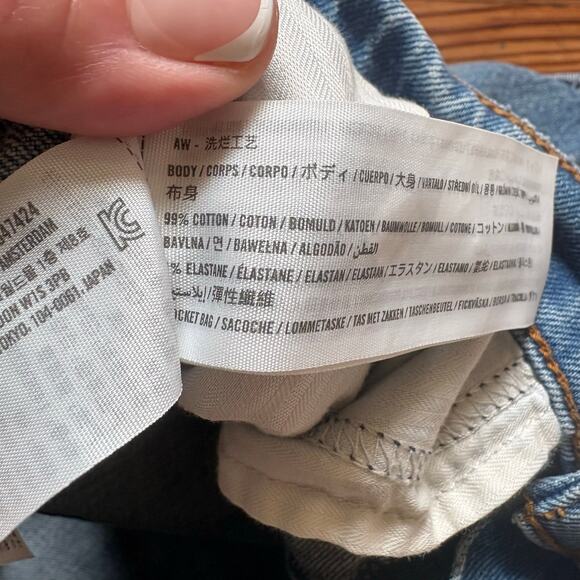 Abercrombie & Fitch medium wash high rise dad short SIZE 10 - Picture 4 of 5